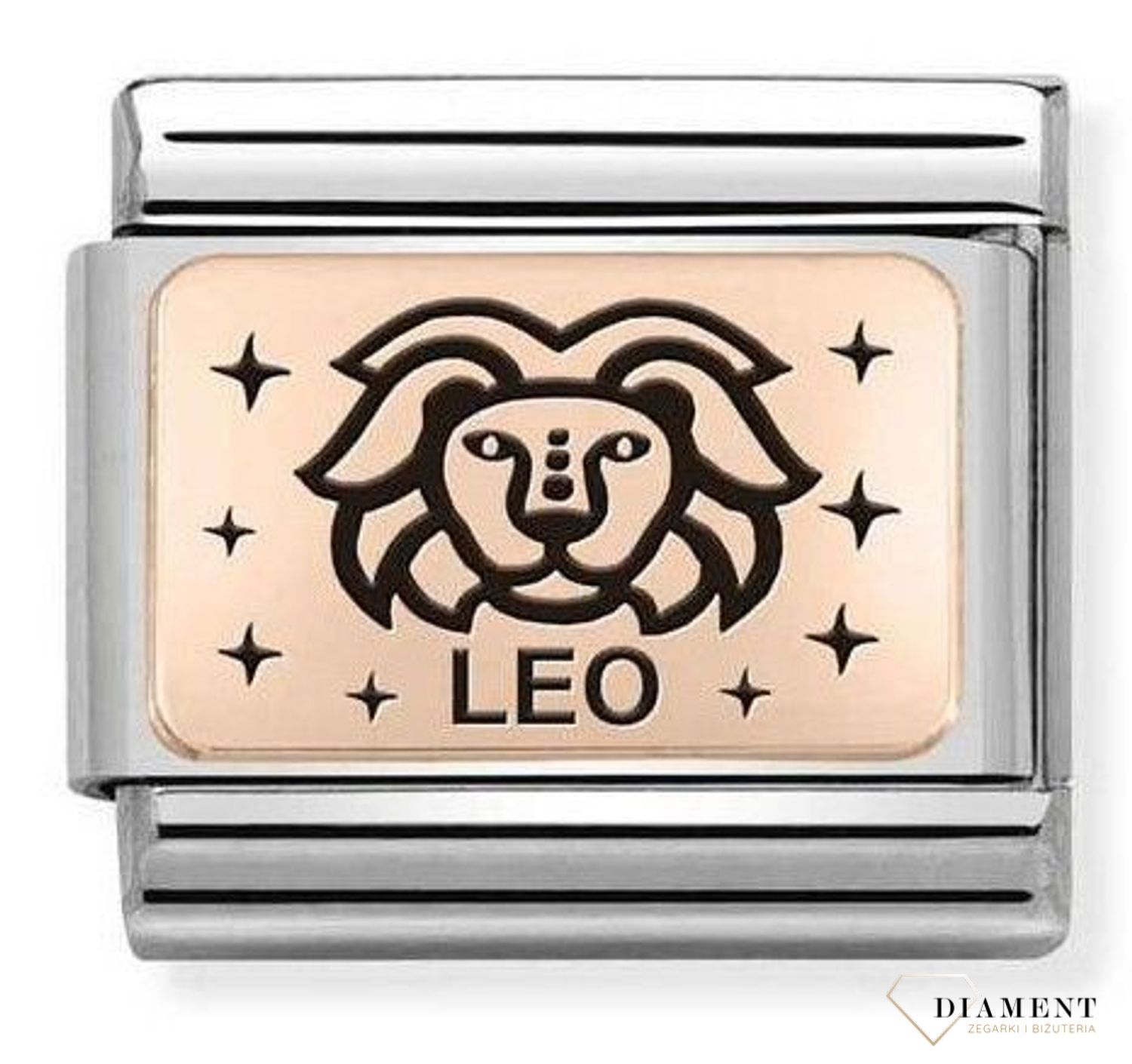 Nomination Link 9K zawieszka różowe złoto 'Lew' 430112 05 Zawieszki Nomination ✓ Wyjątkowy prezent ✓ Nomination ✓ Bransoletka Nomination ✓ Bransoletka ze stali ✓ Gwarancja najniższej ceny ✓ Zapraszamy!.jpg